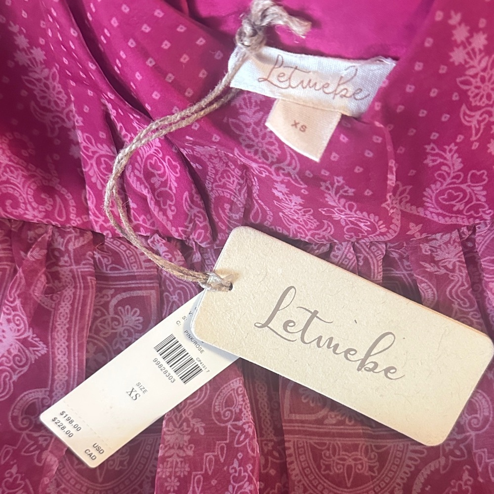 Anthropologie “Let Me Be” Sleeveless Sheer Tiered Midi Dress NWT - Picture 8 of 9